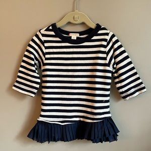 CREWCUTS sweater with ruffle trim Sz 3